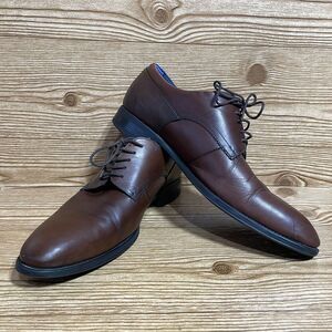 Ted Baker London Shoes Men size US-11 Jusdim Plain Toe Derby Leather Brown EU-44